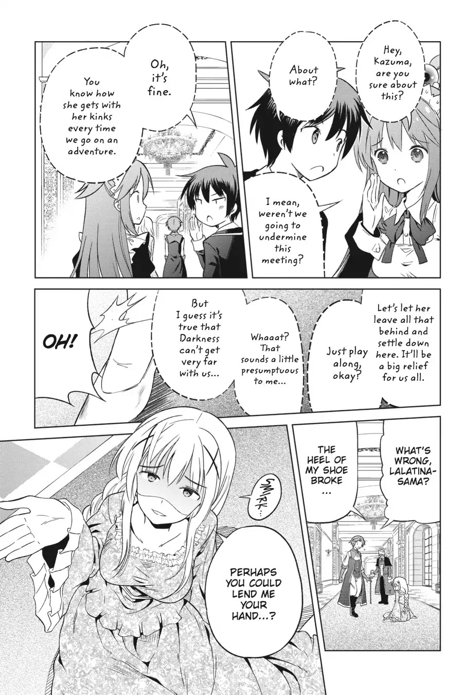 Kono Subarashii Sekai ni Shukufuku o! Chapter 27 page 13 - Chapter 27: May There Be a Good Match for This Noble Daughter! (1)