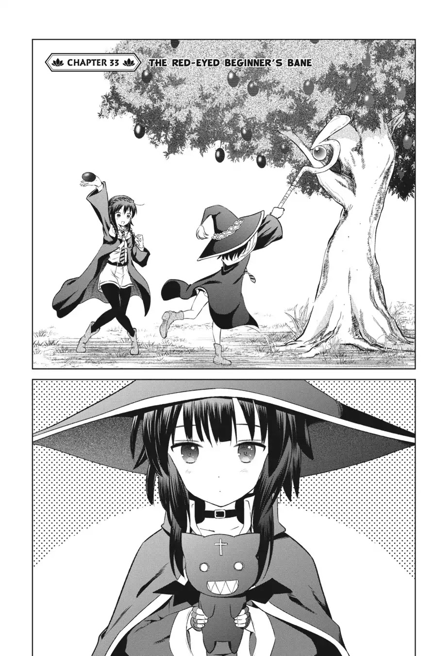 Kono Subarashii Sekai ni Shukufuku o! Chapter 33 page 1 - Chapter 33: The Red-Eyed Beginner's Bane