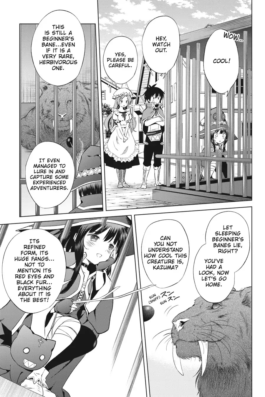 Kono Subarashii Sekai ni Shukufuku o! Chapter 33 page 5 - Chapter 33: The Red-Eyed Beginner's Bane