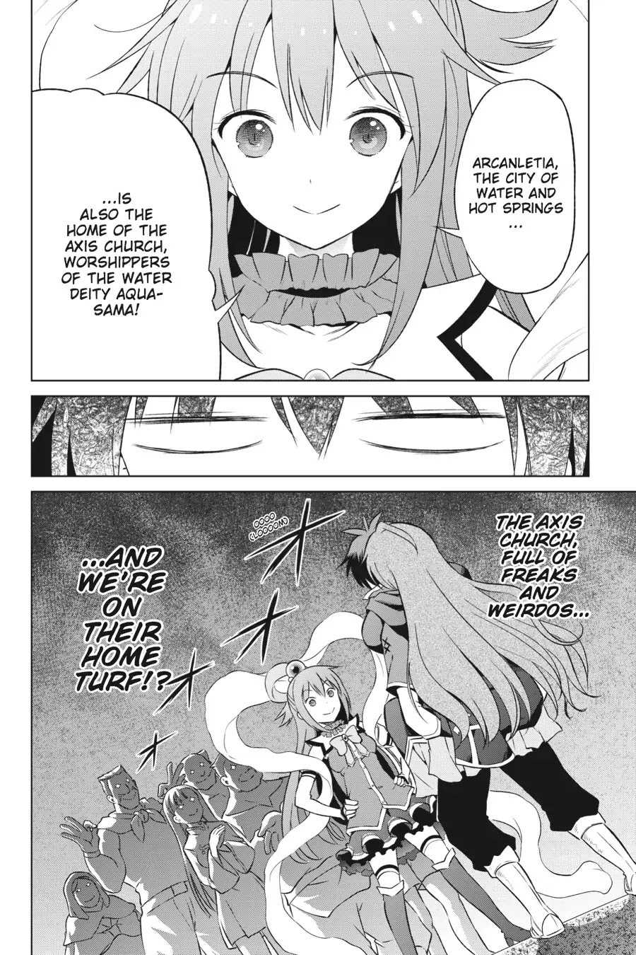 Kono Subarashii Sekai ni Shukufuku o! Chapter 35 page 32 - Chapter 35: May We Sightsee in This Pathetic Town! (1)