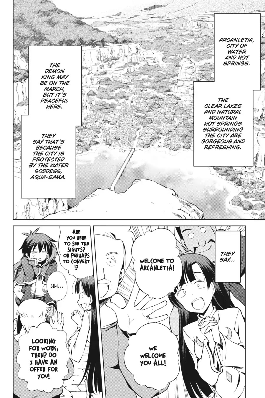 Kono Subarashii Sekai ni Shukufuku o! Chapter 36 page 2 - Chapter 36: May We Sightsee in This Pathetic Town! (2)