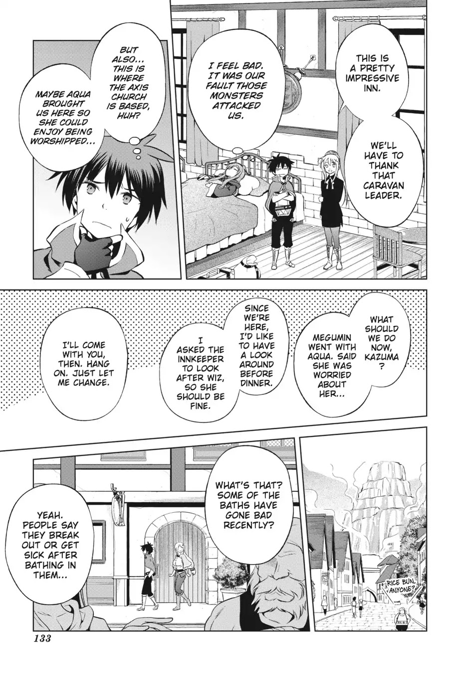 Kono Subarashii Sekai ni Shukufuku o! Chapter 36 page 5 - Chapter 36: May We Sightsee in This Pathetic Town! (2)