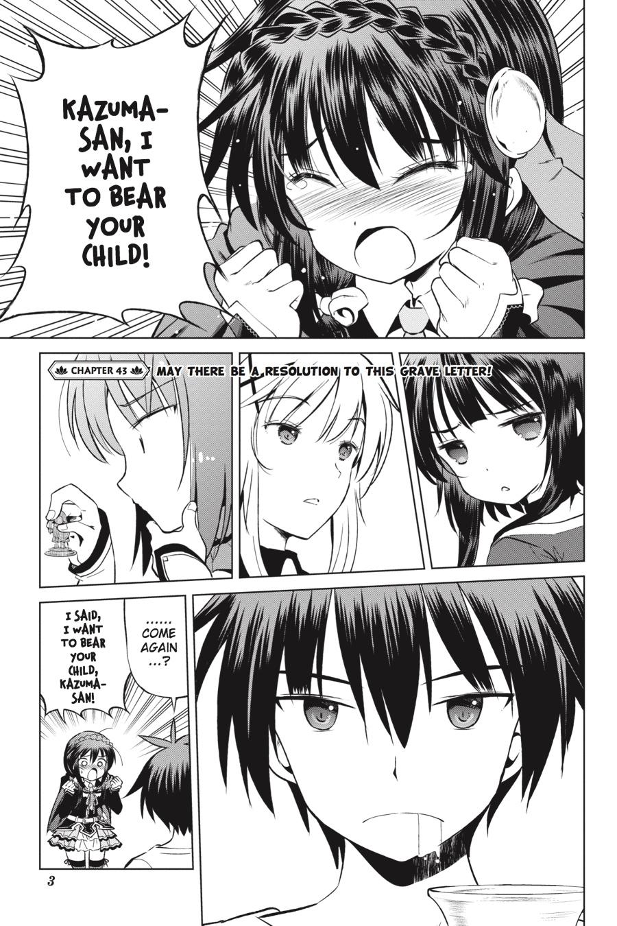Kono Subarashii Sekai ni Shukufuku o! Chapter 43 page 4 - Chapter 43