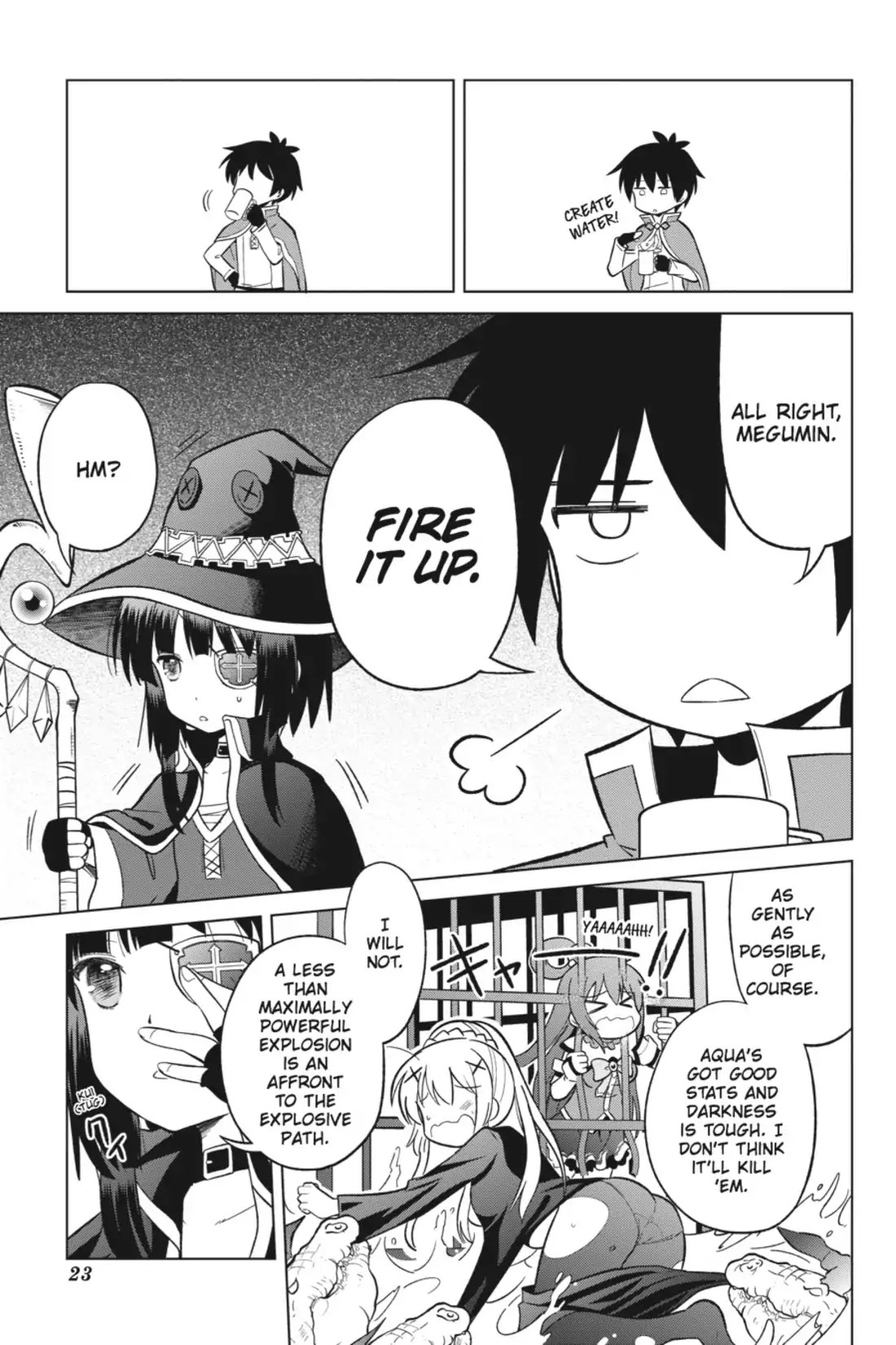 Kono Subarashii Sekai ni Shukufuku o! Chapter 6 page 24 - Chapter 6: May the Self-Proclaimed Goddess Make Holy Water of This Lake!
