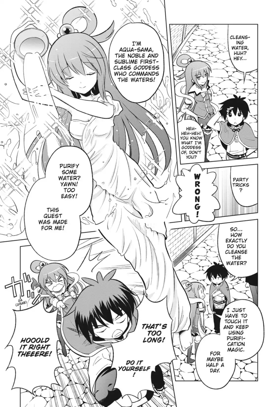 Kono Subarashii Sekai ni Shukufuku o! Chapter 6 page 8 - Chapter 6: May the Self-Proclaimed Goddess Make Holy Water of This Lake!