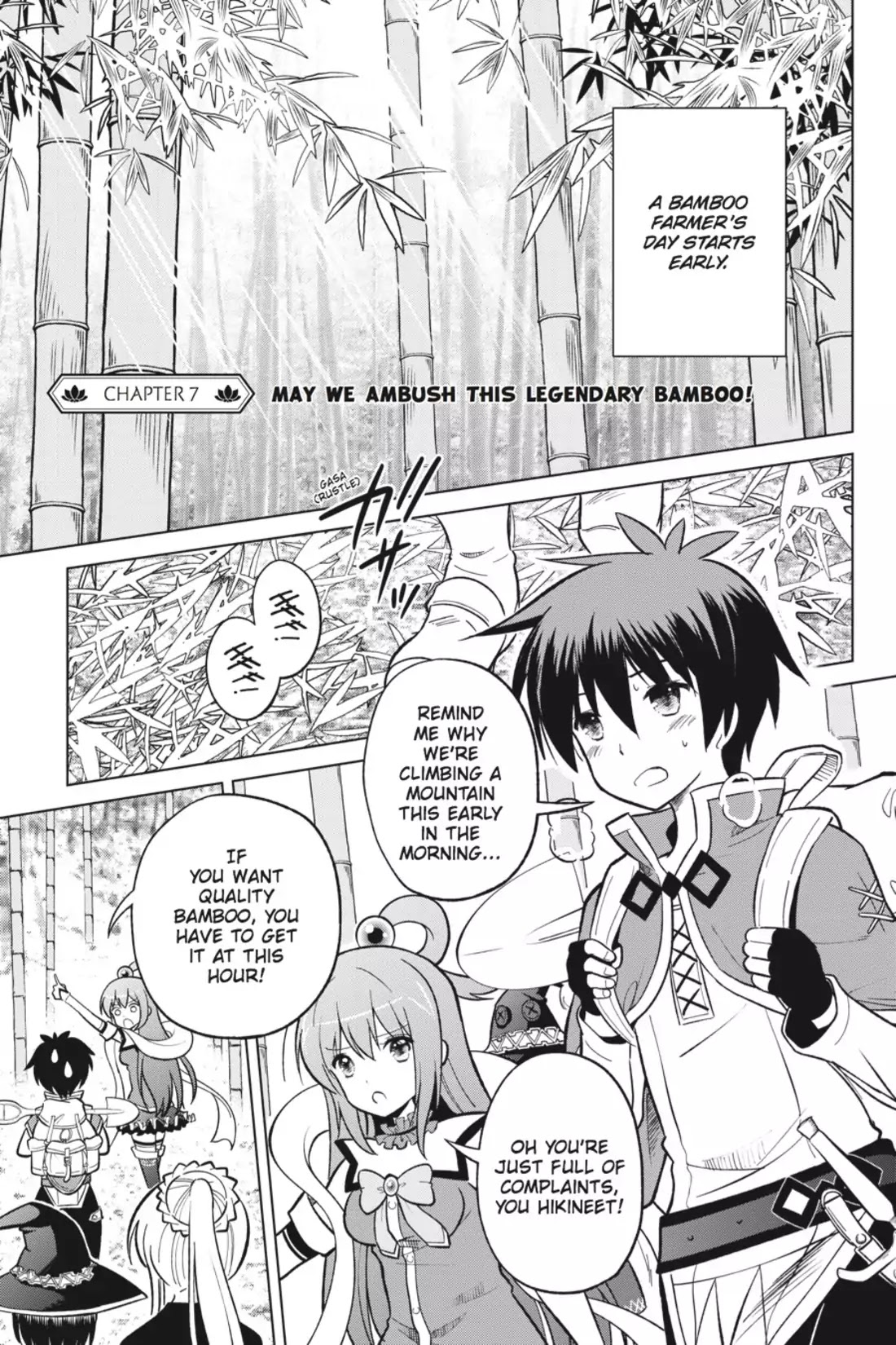 Kono Subarashii Sekai ni Shukufuku o! Chapter 7 page 1 - Chapter 7: May We Ambush This Legendary Bamboo!