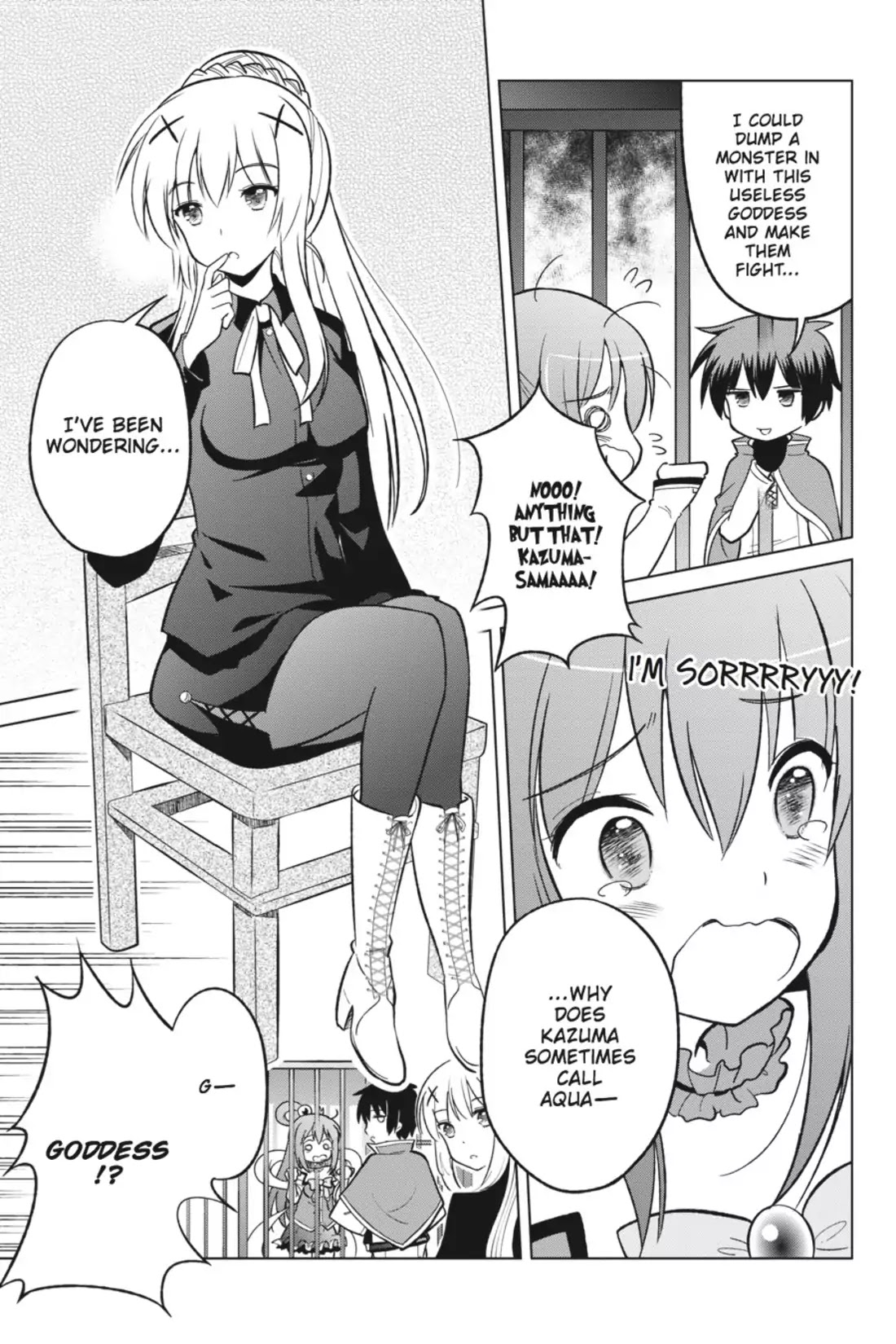 Kono Subarashii Sekai ni Shukufuku o! Chapter 8 page 5 - Chapter 8: May I Get a Restraining Order Against This Arrogant Adventurer!