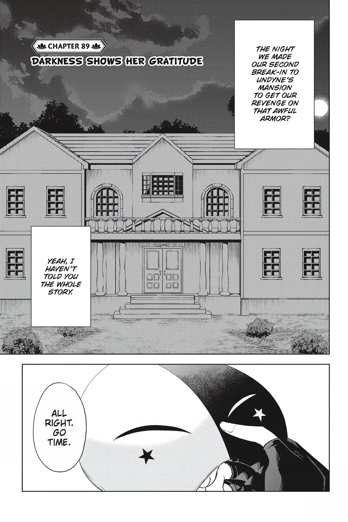 Kono Subarashii Sekai ni Shukufuku o! Chapter 89 page 1 - Chapter 89: Darkness Shows Her Gratitude