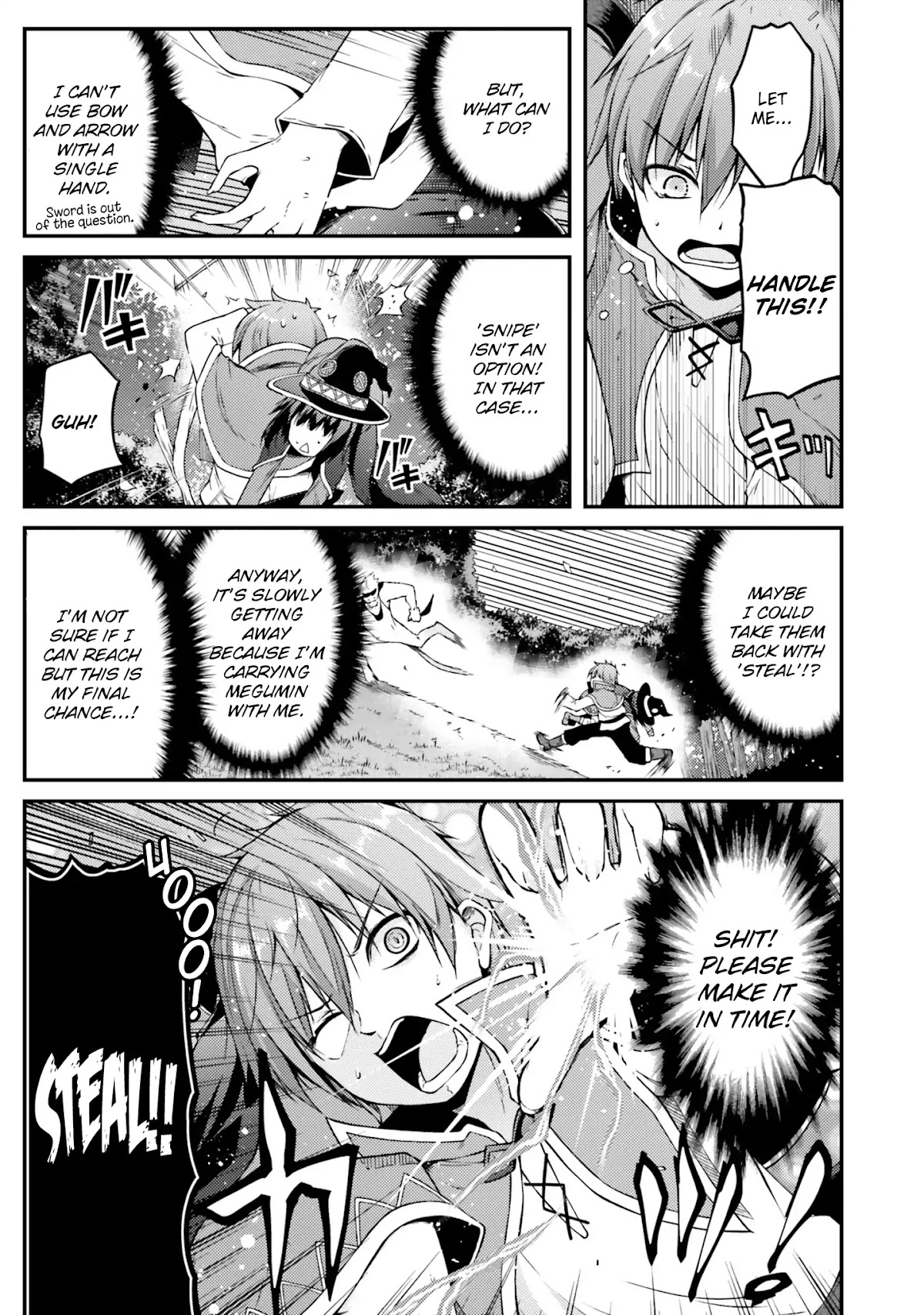 Kono Subarashii Sekai ni Shukufuku wo! Megumin Anthology Aka Chapter 1 page 16 - Chapter 1: An Ape, Megumin, Kazuma, and the Cursed Panties (Utsurogi Angu)