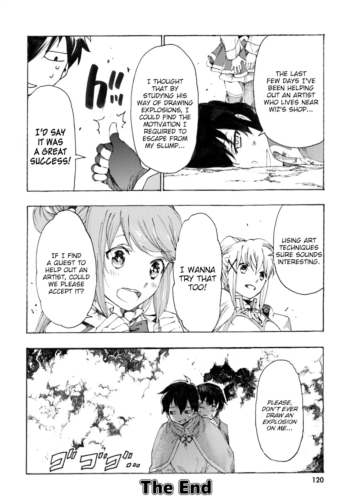 Kono Subarashii Sekai ni Shukufuku wo! Megumin Anthology Aka Chapter 10 page 8 - Chapter 10: Draw!? Explosion! (Satou Yuuko)