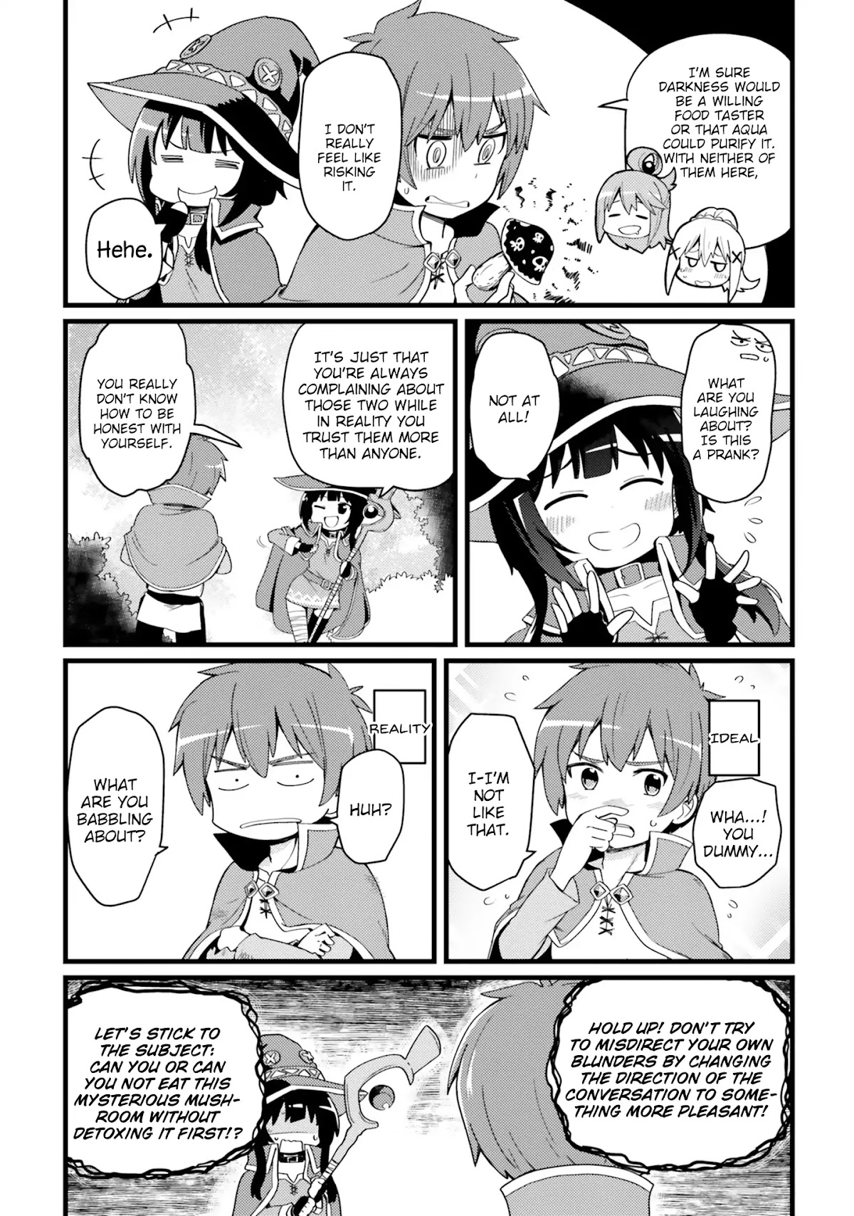 Kono Subarashii Sekai ni Shukufuku wo! Megumin Anthology Aka Chapter 11 page 3 - Chapter 11: Gifting this Survival with Blessings! (Magokoro Kurage)