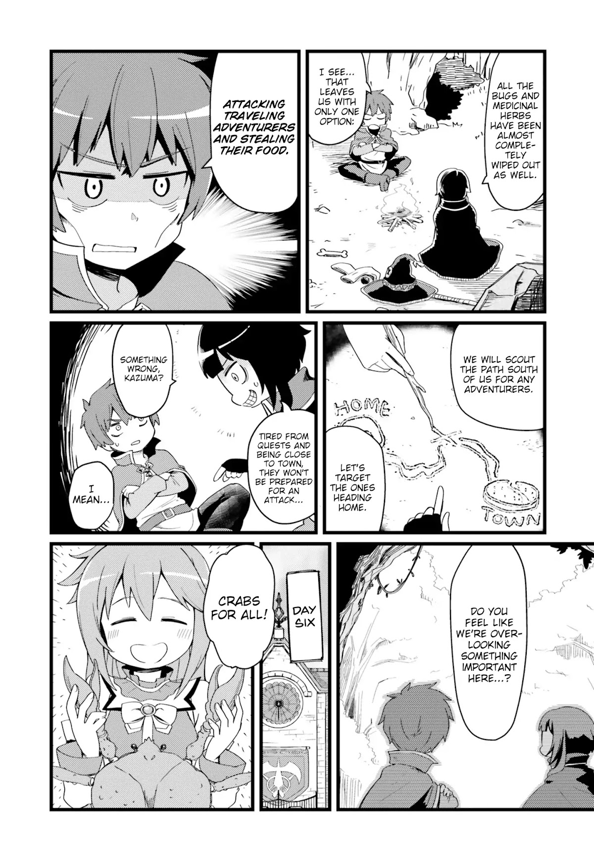 Kono Subarashii Sekai ni Shukufuku wo! Megumin Anthology Aka Chapter 11 page 6 - Chapter 11: Gifting this Survival with Blessings! (Magokoro Kurage)