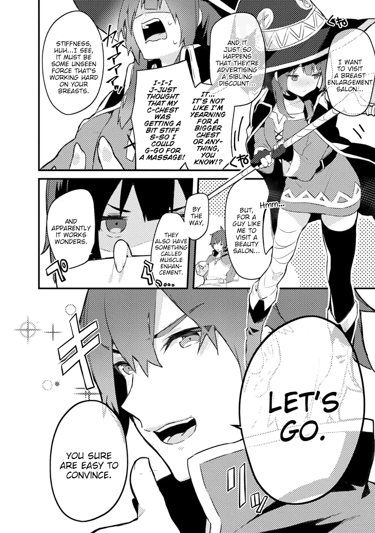 Kono Subarashii Sekai ni Shukufuku wo! Megumin Anthology Aka Chapter 3 page 2 - Chapter 3: Judgement Upon Obnoxious Big Breasts! (Itohana)