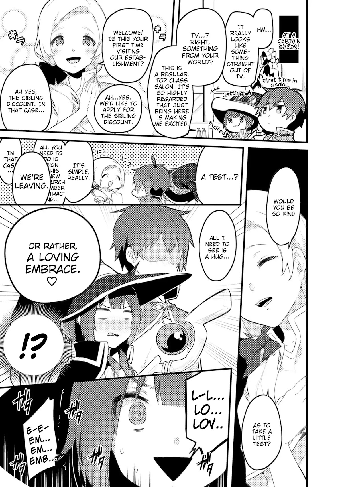 Kono Subarashii Sekai ni Shukufuku wo! Megumin Anthology Aka Chapter 3 page 3 - Chapter 3: Judgement Upon Obnoxious Big Breasts! (Itohana)