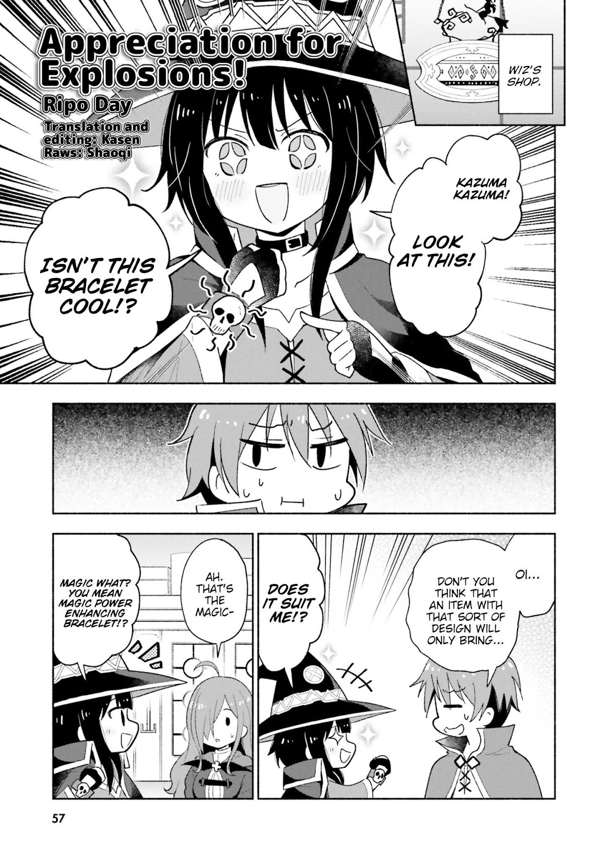 Kono Subarashii Sekai ni Shukufuku wo! Megumin Anthology Aka Chapter 5 page 1 - Chapter 5: Ripo Day - Appreciation for Explosions!