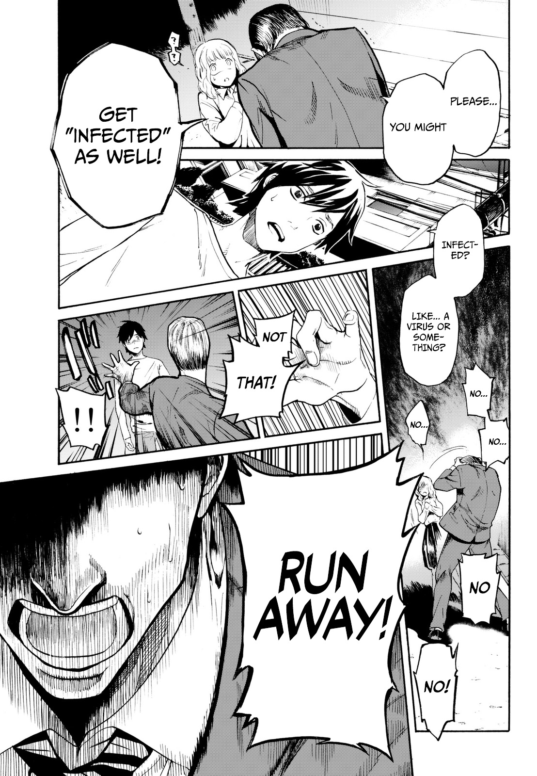 Konya wa Tsuki ga Kirei Desu ga, Toriaezu Shi ne Chapter 1 page 27 - Chapter 1 : Infection