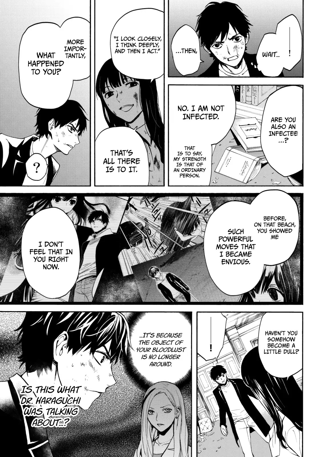 Konya wa Tsuki ga Kirei Desu ga, Toriaezu Shi ne Chapter 15 page 36 - Chapter 15