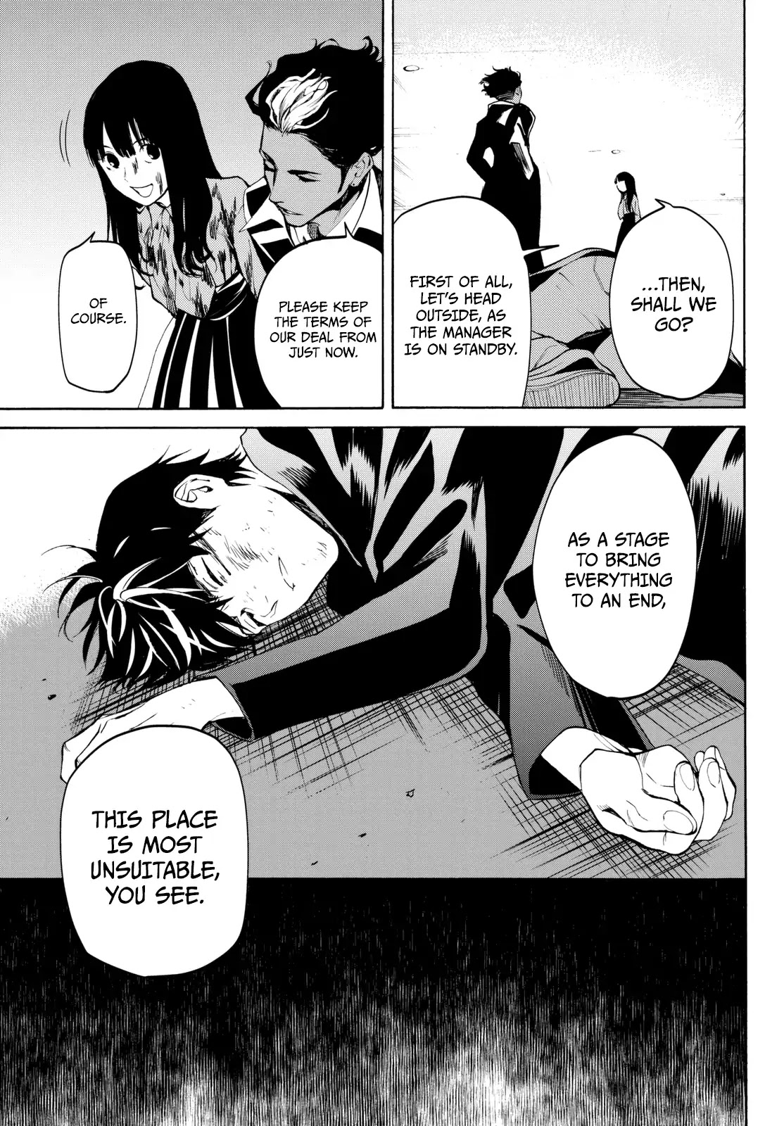 Konya wa Tsuki ga Kirei Desu ga, Toriaezu Shi ne Chapter 16 page 17 - Chapter 16