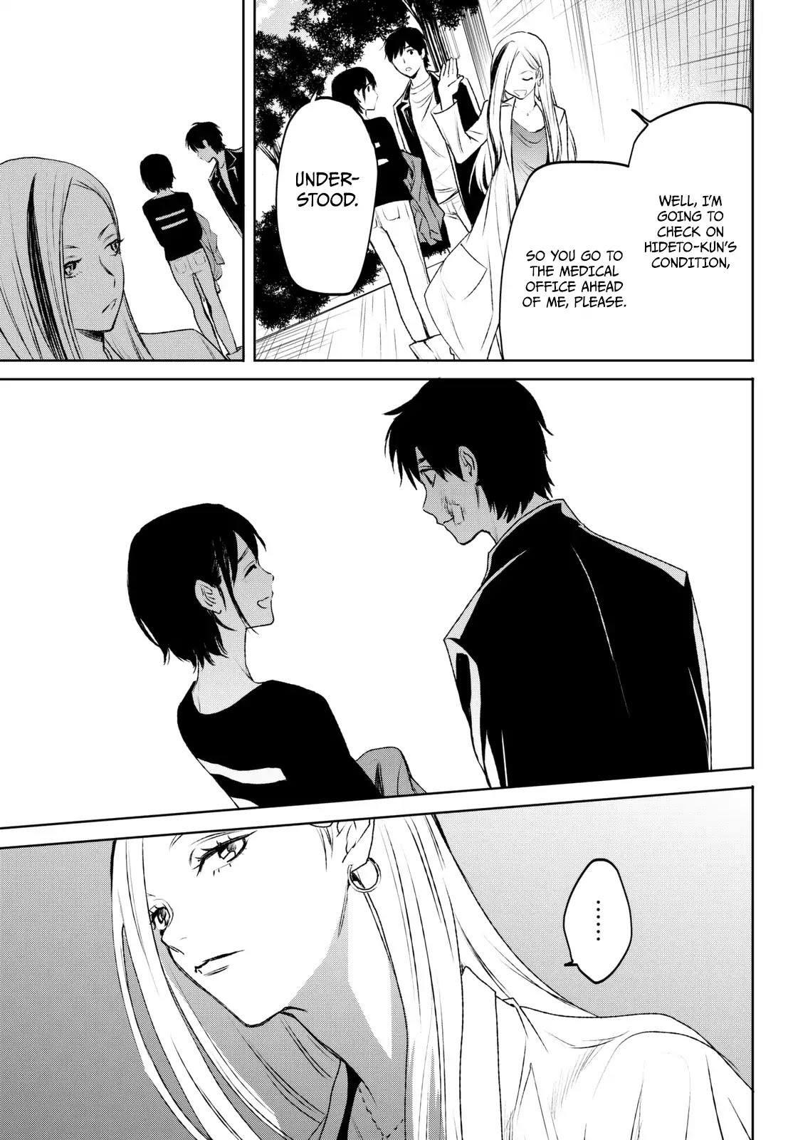 Konya wa Tsuki ga Kirei Desu ga, Toriaezu Shi ne Chapter 17 page 46 - Chapter 17