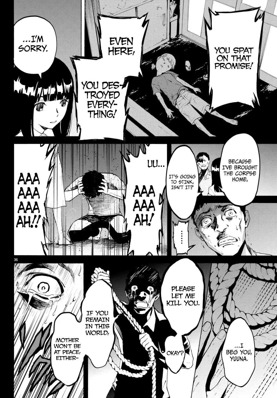 Konya wa Tsuki ga Kirei Desu ga, Toriaezu Shi ne Chapter 18 page 37 - Chapter 18