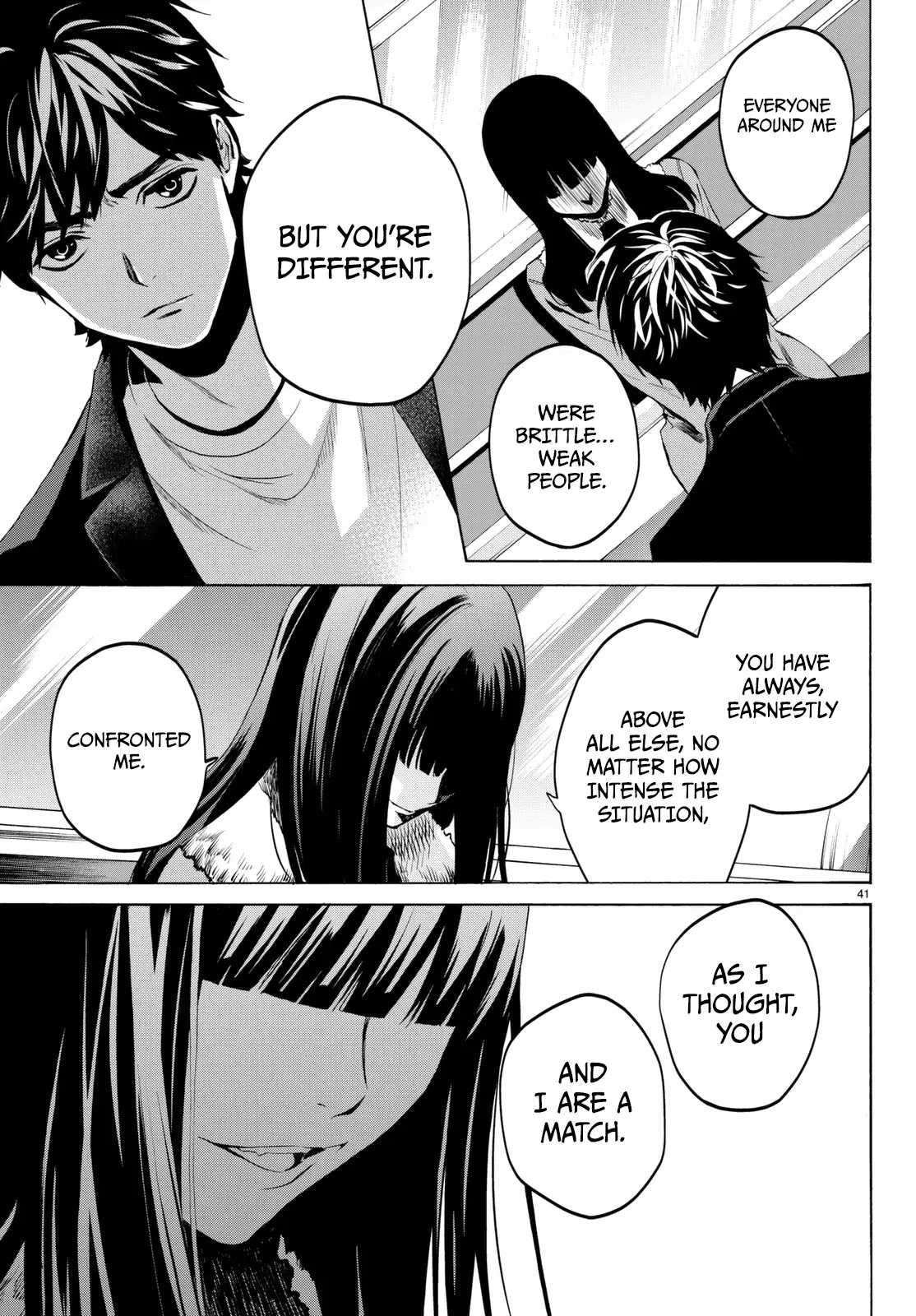 Konya wa Tsuki ga Kirei Desu ga, Toriaezu Shi ne Chapter 18 page 42 - Chapter 18