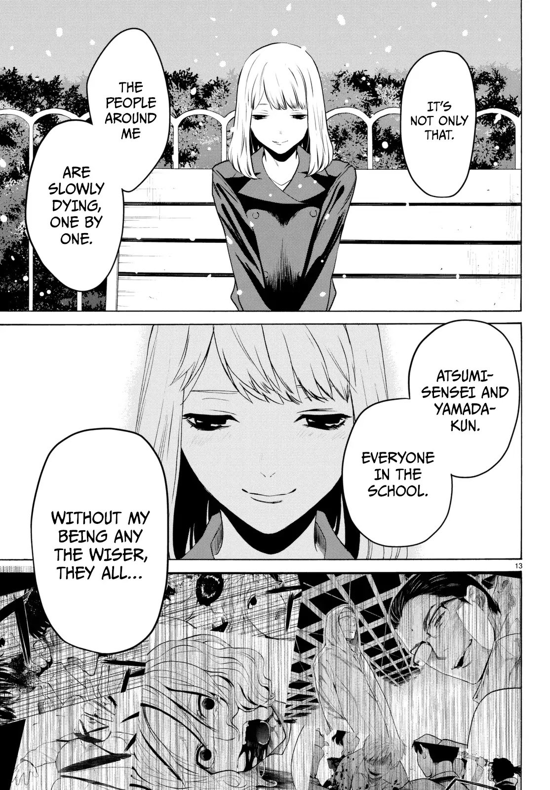 Konya wa Tsuki ga Kirei Desu ga, Toriaezu Shi ne Chapter 19 page 14 - Chapter 19