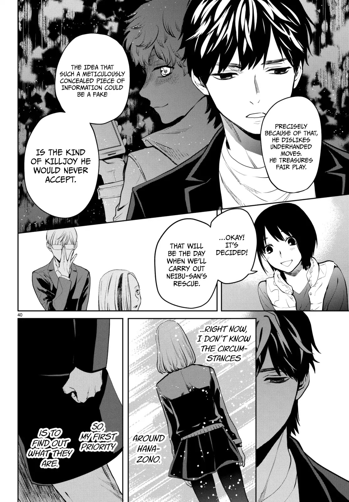 Konya wa Tsuki ga Kirei Desu ga, Toriaezu Shi ne Chapter 19 page 39 - Chapter 19