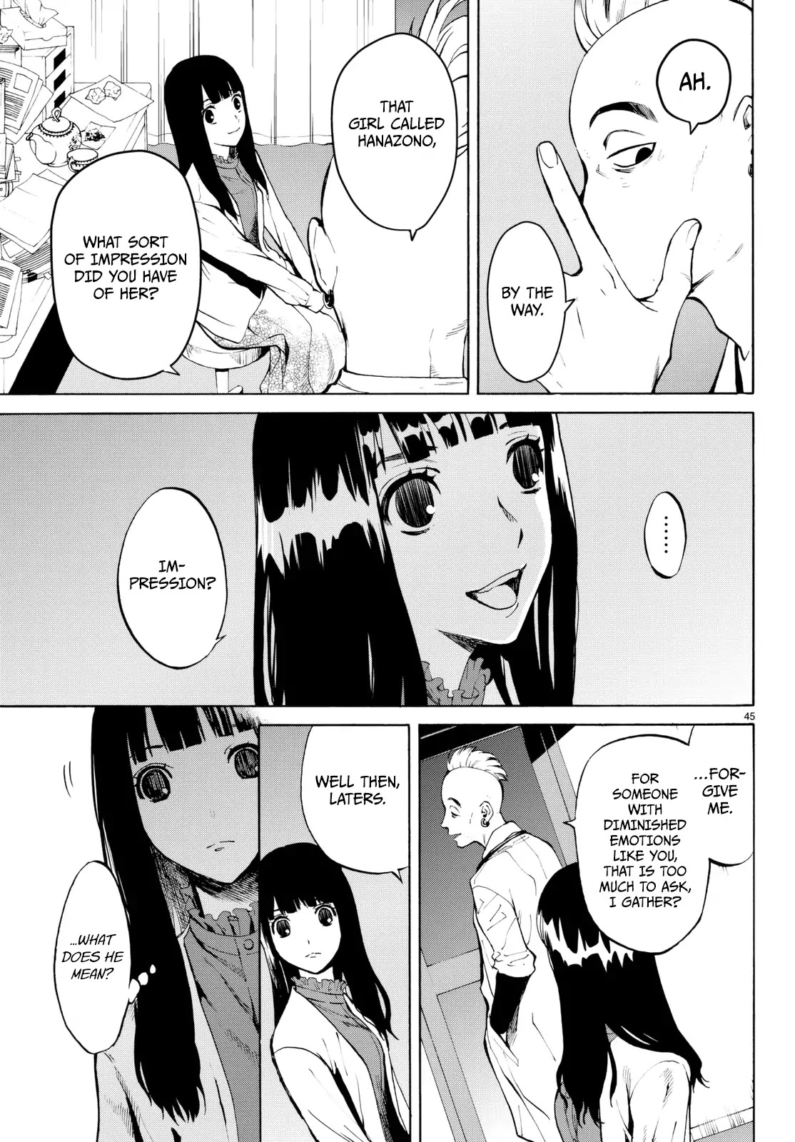 Konya wa Tsuki ga Kirei Desu ga, Toriaezu Shi ne Chapter 19 page 44 - Chapter 19