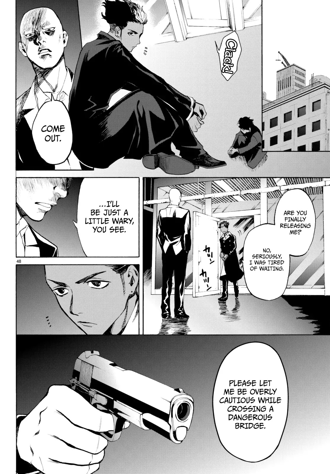 Konya wa Tsuki ga Kirei Desu ga, Toriaezu Shi ne Chapter 19 page 47 - Chapter 19