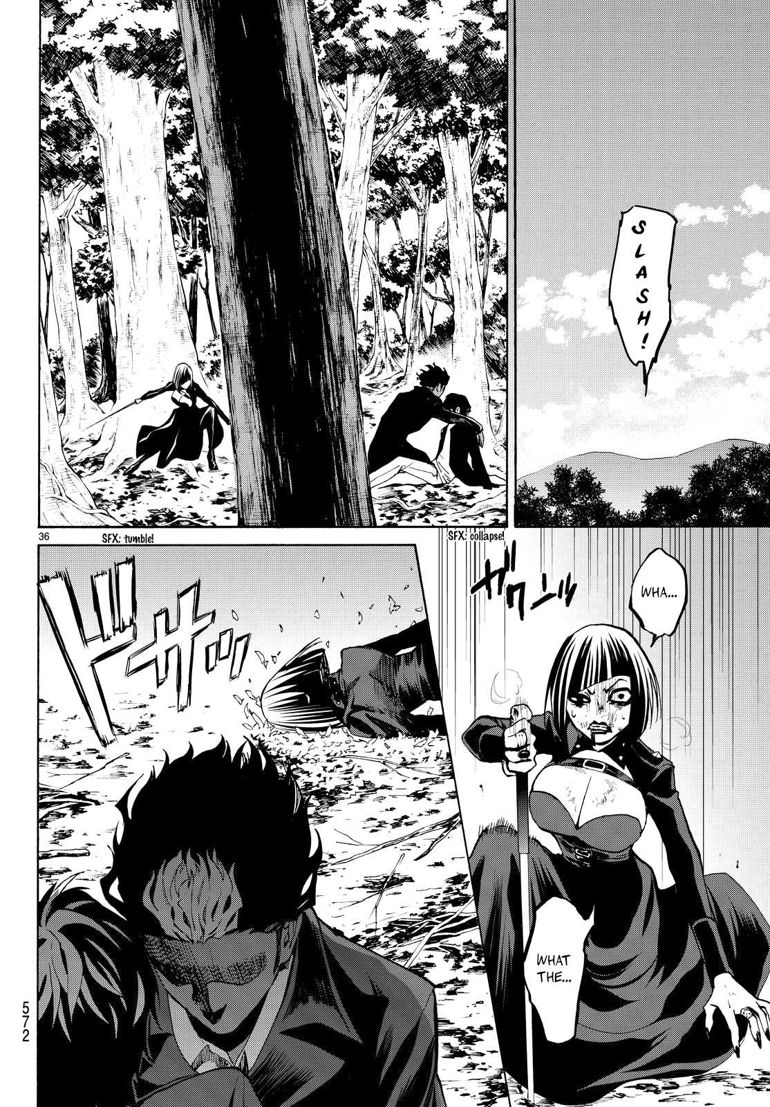 Konya wa Tsuki ga Kirei Desu ga, Toriaezu Shi ne Chapter 21 page 34 - Chapter 21: Lunatic