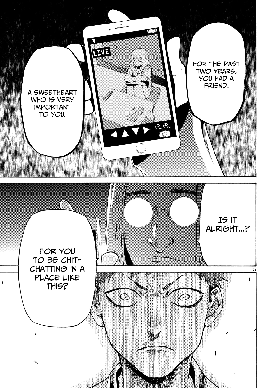Konya wa Tsuki ga Kirei Desu ga, Toriaezu Shi ne Chapter 22 page 39 - Chapter 22: Faith