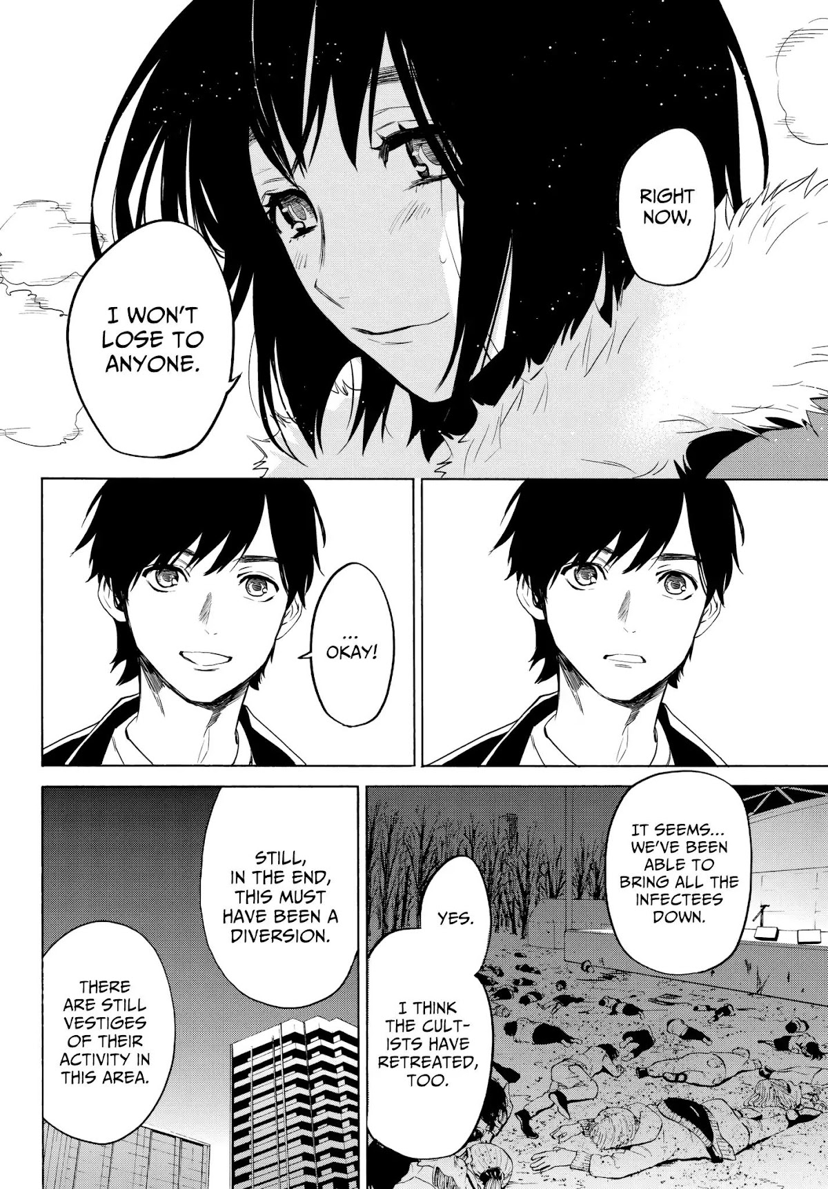 Konya wa Tsuki ga Kirei Desu ga, Toriaezu Shi ne Chapter 26 page 38 - Chapter 26