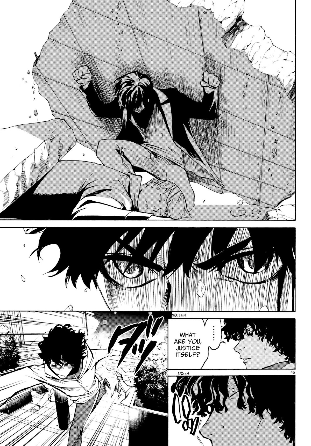 Konya wa Tsuki ga Kirei Desu ga, Toriaezu Shi ne Chapter 28 page 44 - Chapter 28: Hero