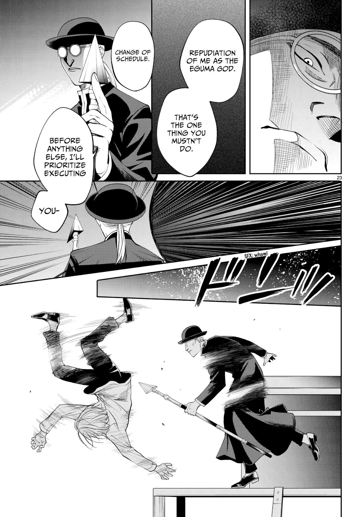 Konya wa Tsuki ga Kirei Desu ga, Toriaezu Shi ne Chapter 32 page 23 - Chapter 32: Emancipation
