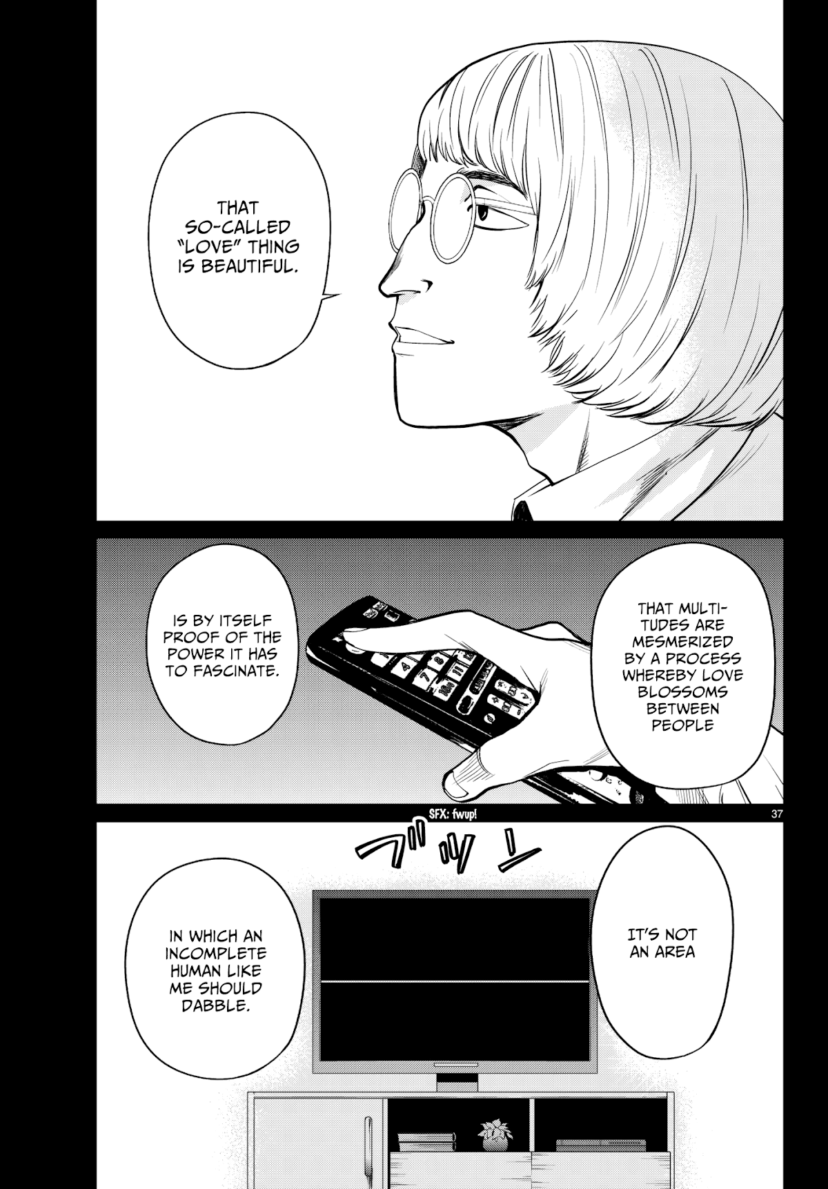 Konya wa Tsuki ga Kirei Desu ga, Toriaezu Shi ne Chapter 32 page 36 - Chapter 32: Emancipation
