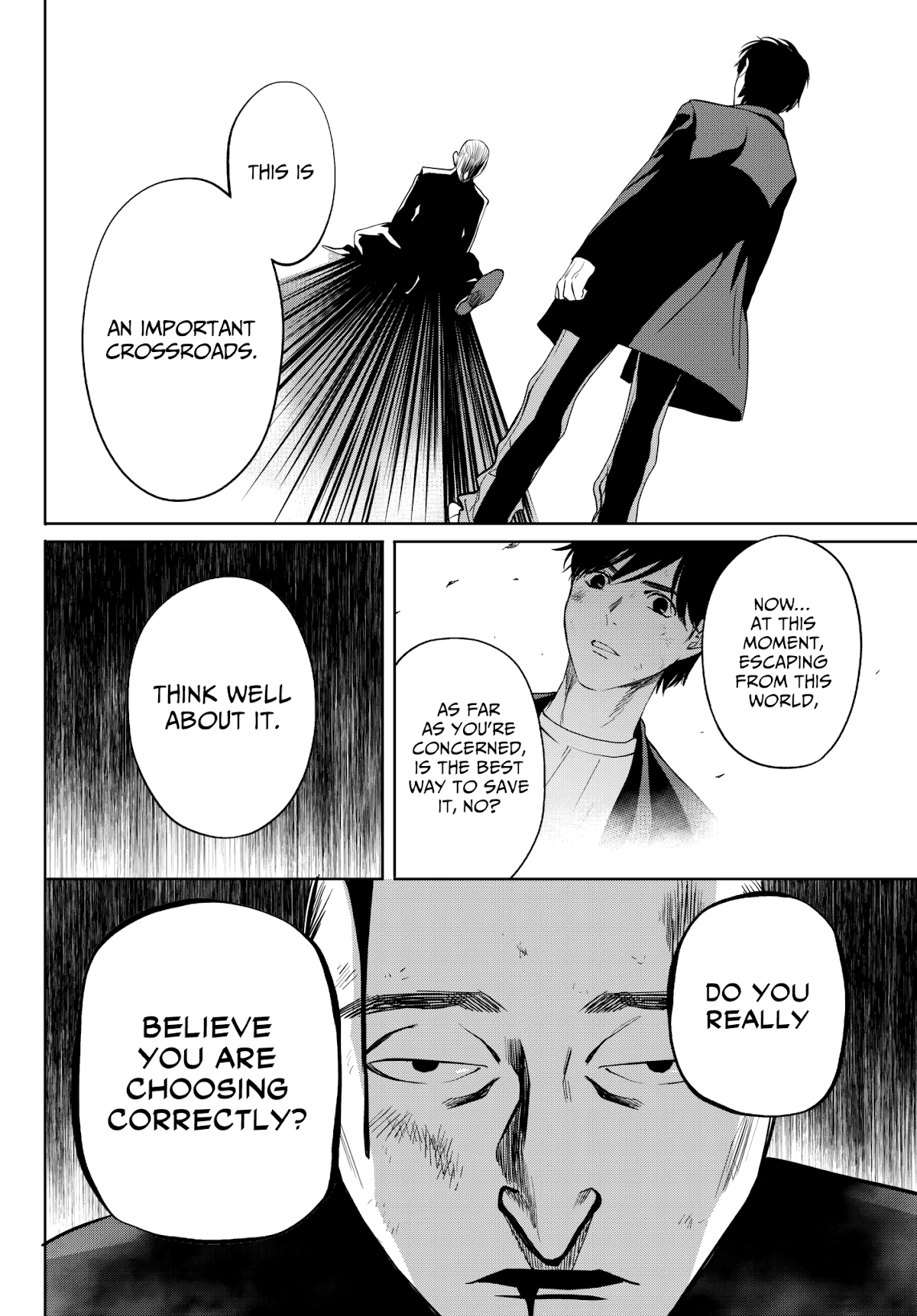 Konya wa Tsuki ga Kirei Desu ga, Toriaezu Shi ne Chapter 32 page 43 - Chapter 32: Emancipation