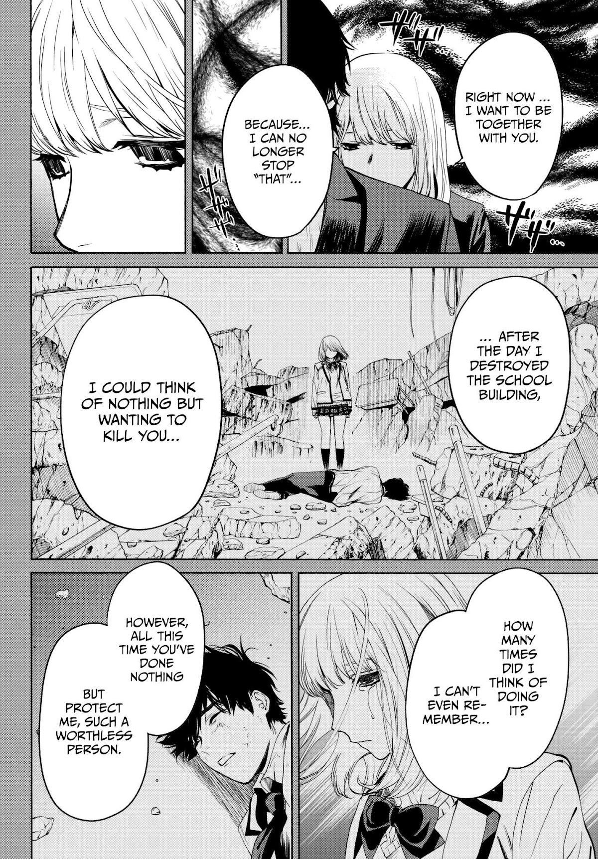 Konya wa Tsuki ga Kirei Desu ga, Toriaezu Shi ne Chapter 33 page 38 - Chapter 33: Queen
