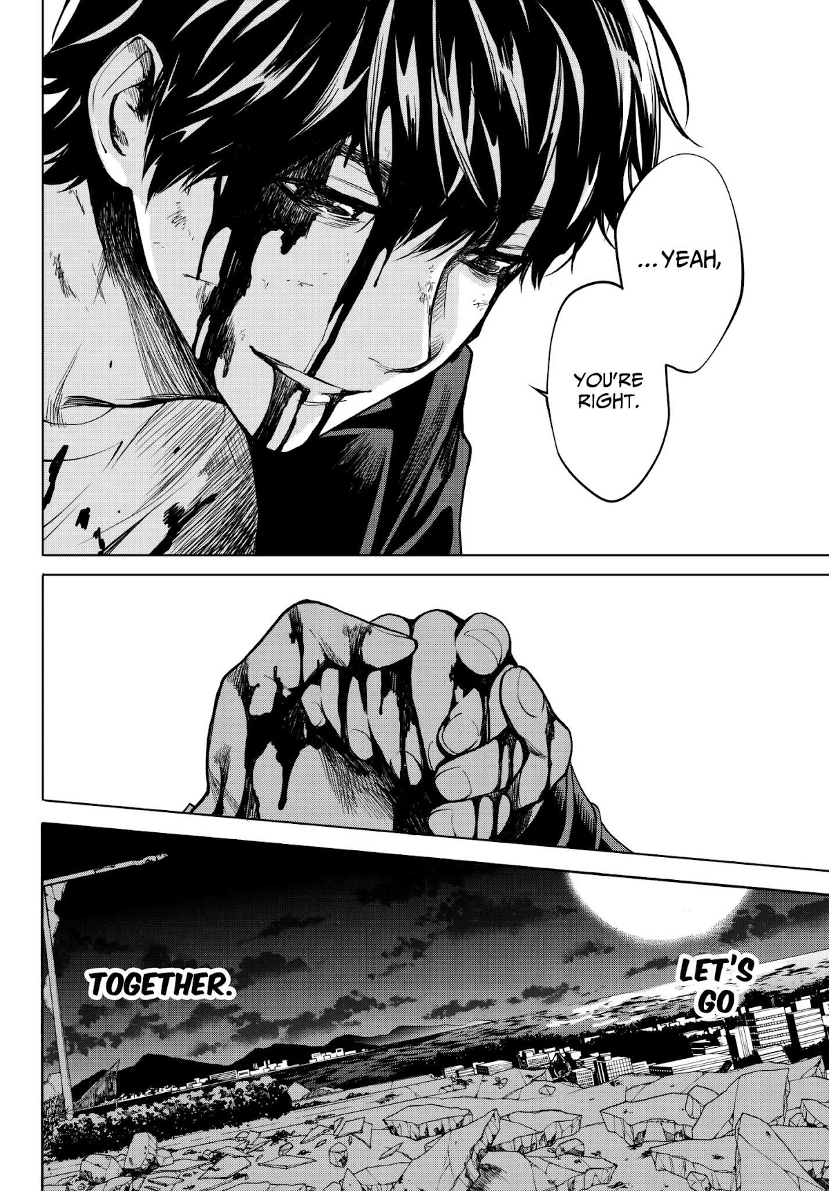 Konya wa Tsuki ga Kirei Desu ga, Toriaezu Shi ne Chapter 34 page 43 - Chapter 34: Love