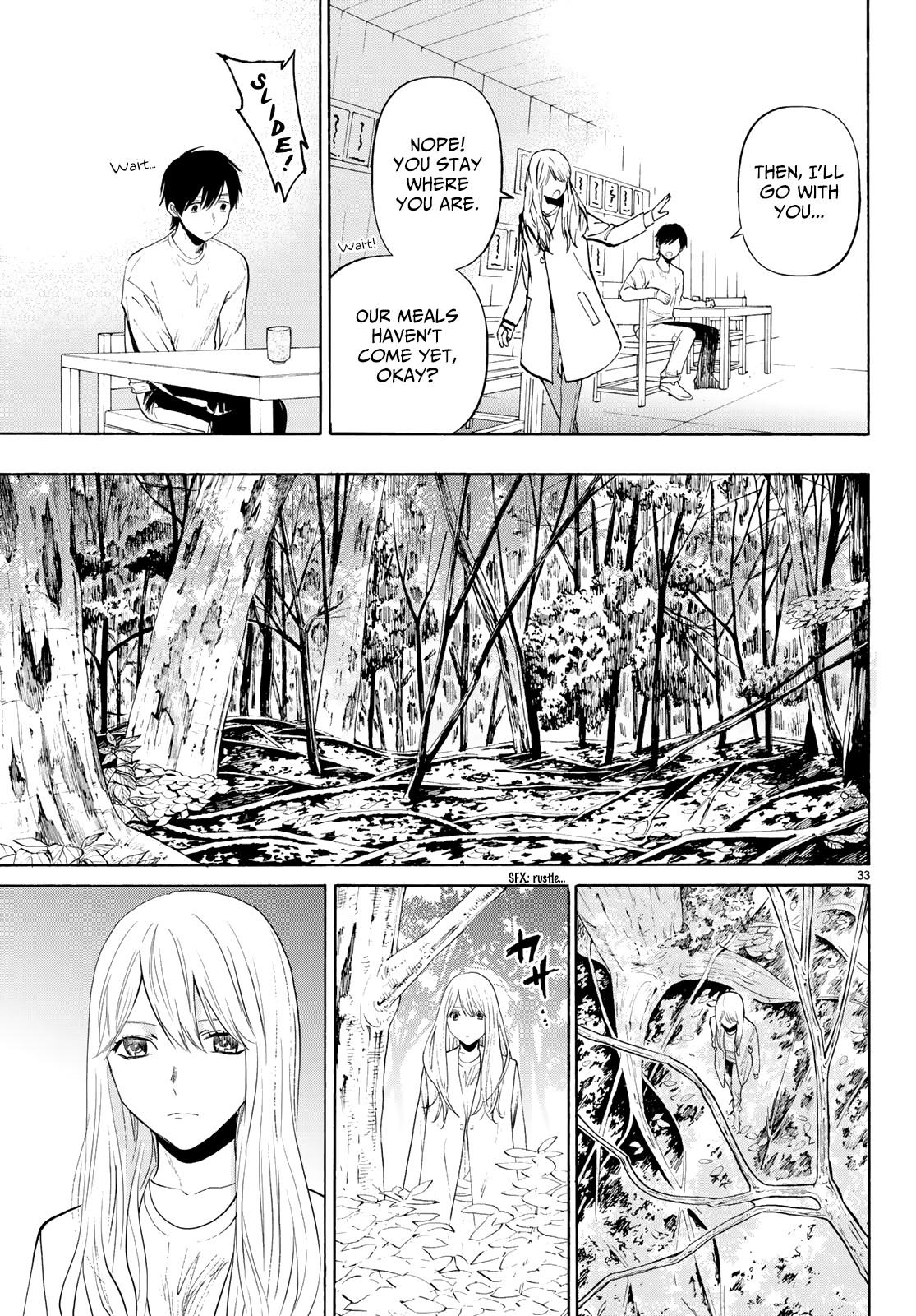 Konya wa Tsuki ga Kirei Desu ga, Toriaezu Shi ne Chapter 36 page 33 - Chapter 36: Oath