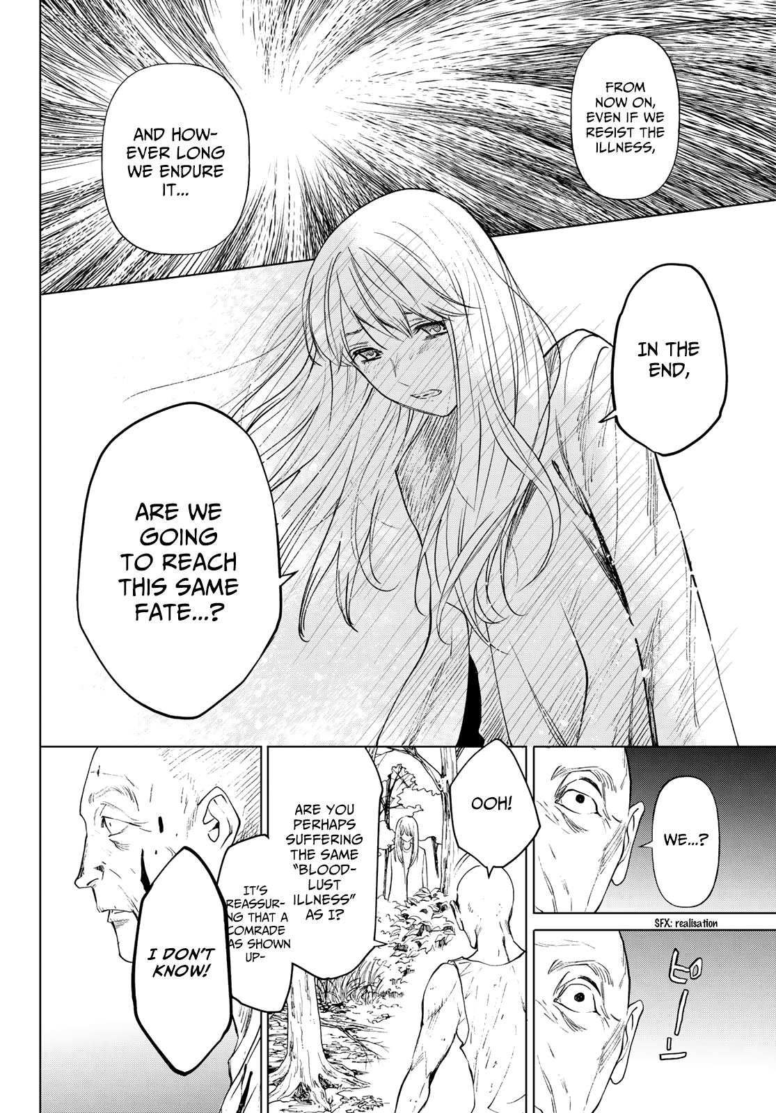 Konya wa Tsuki ga Kirei Desu ga, Toriaezu Shi ne Chapter 36 page 36 - Chapter 36: Oath