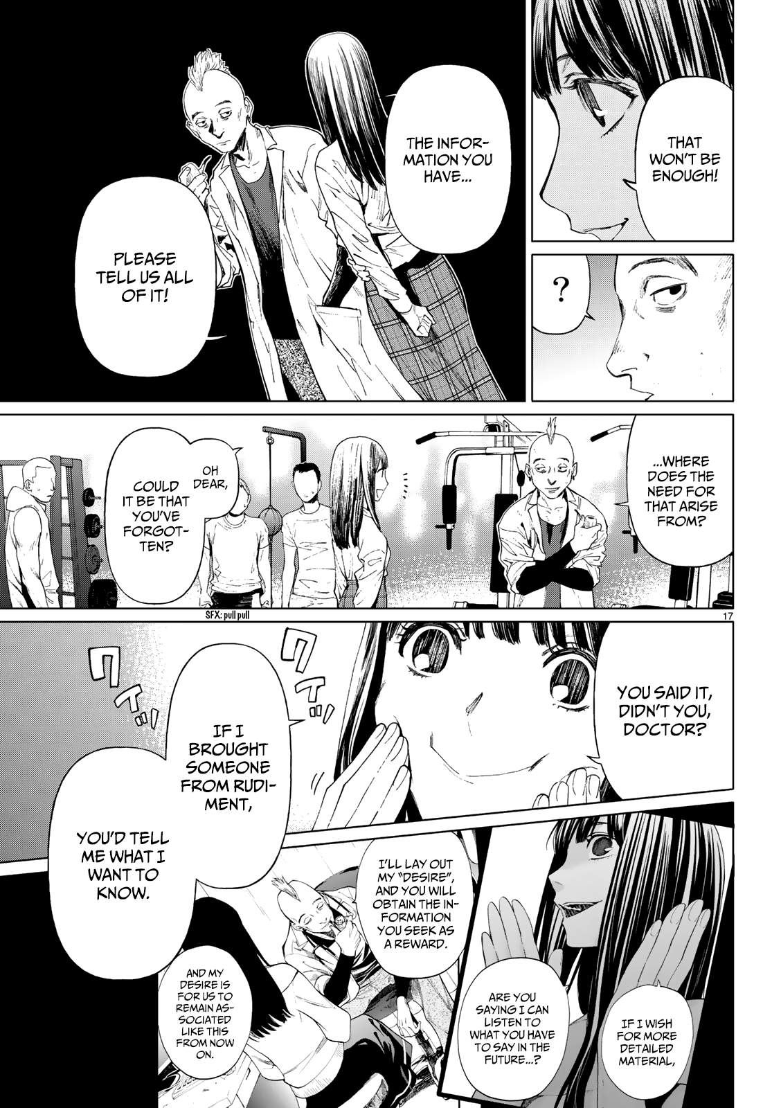 Konya wa Tsuki ga Kirei Desu ga, Toriaezu Shi ne Chapter 37 page 17 - Chapter 37: Self-awareness
