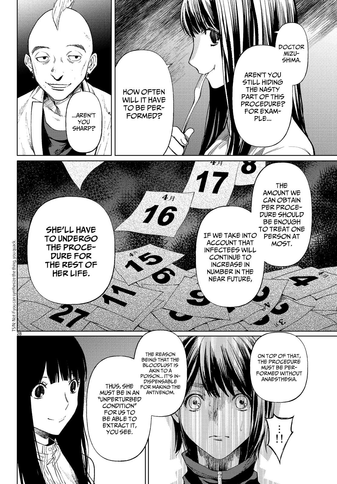 Konya wa Tsuki ga Kirei Desu ga, Toriaezu Shi ne Chapter 37 page 28 - Chapter 37: Self-awareness