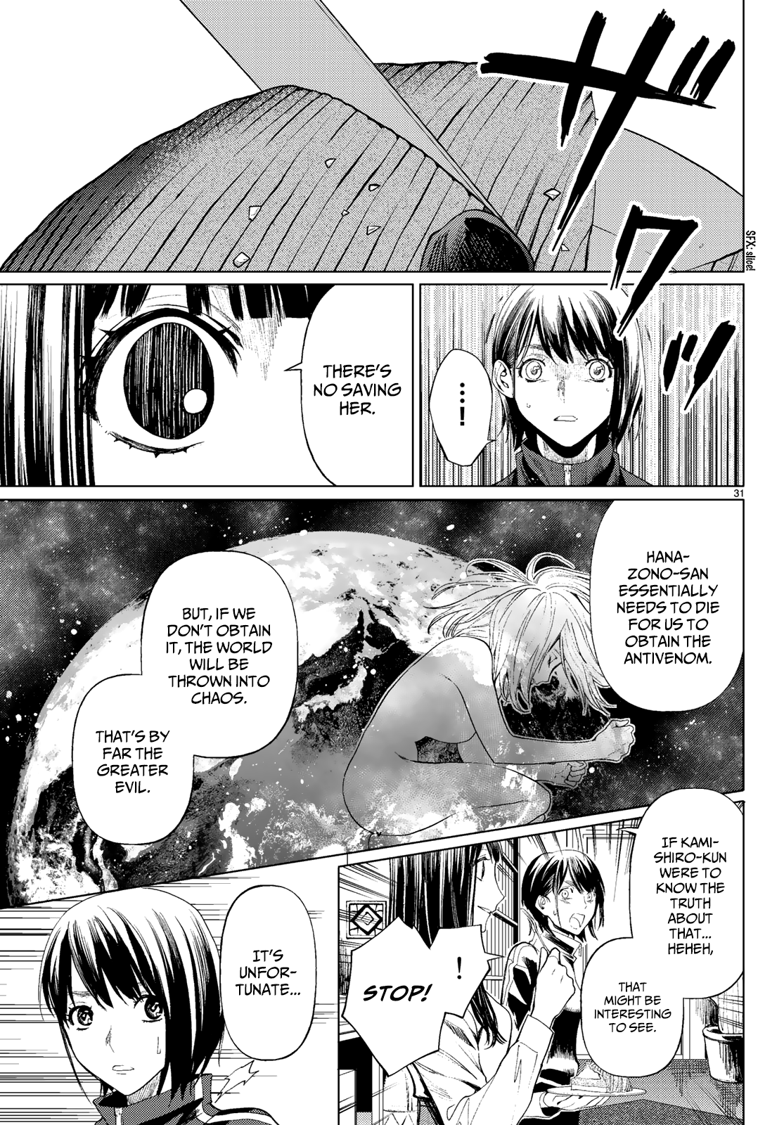 Konya wa Tsuki ga Kirei Desu ga, Toriaezu Shi ne Chapter 37 page 31 - Chapter 37: Self-awareness