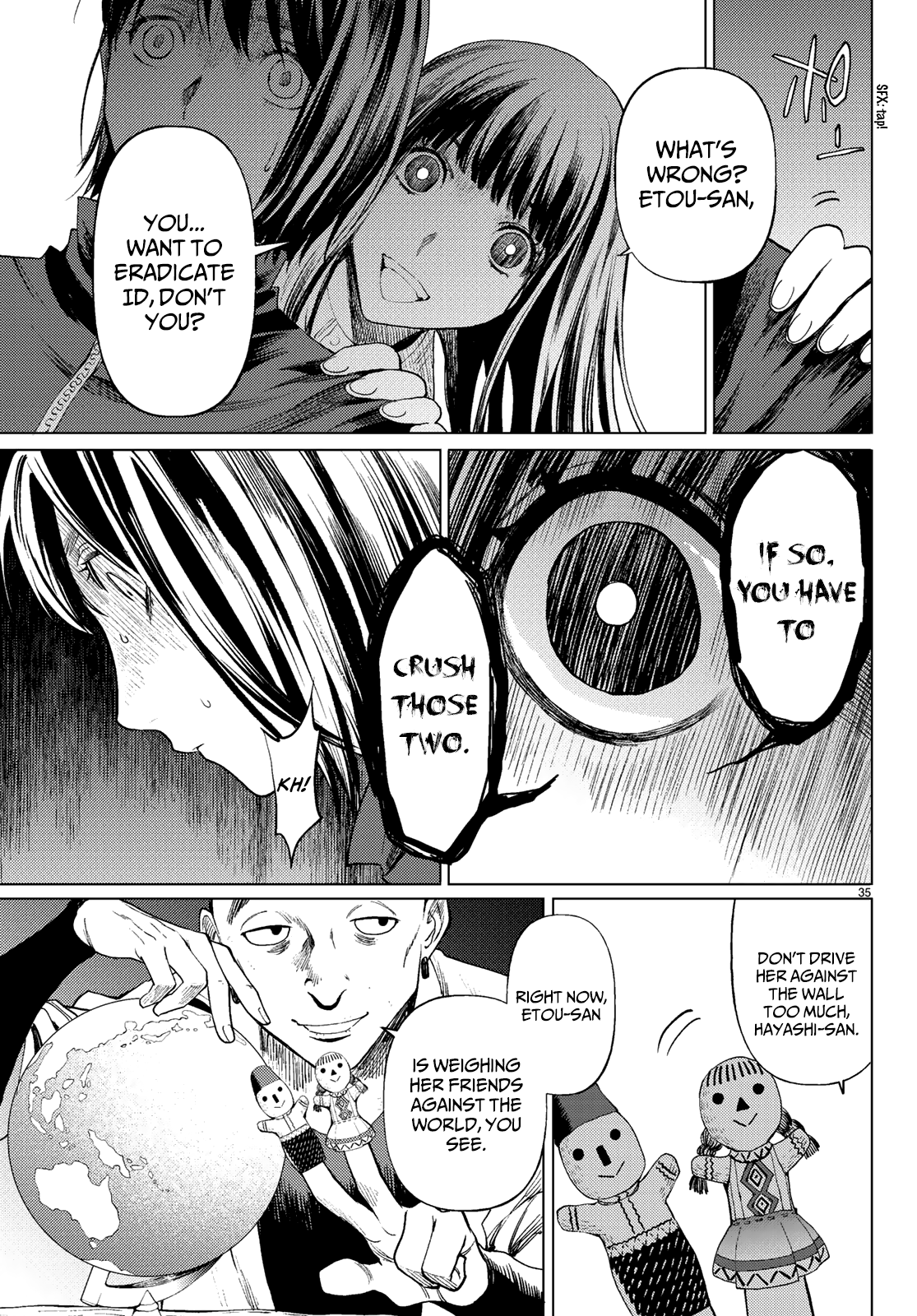 Konya wa Tsuki ga Kirei Desu ga, Toriaezu Shi ne Chapter 37 page 35 - Chapter 37: Self-awareness