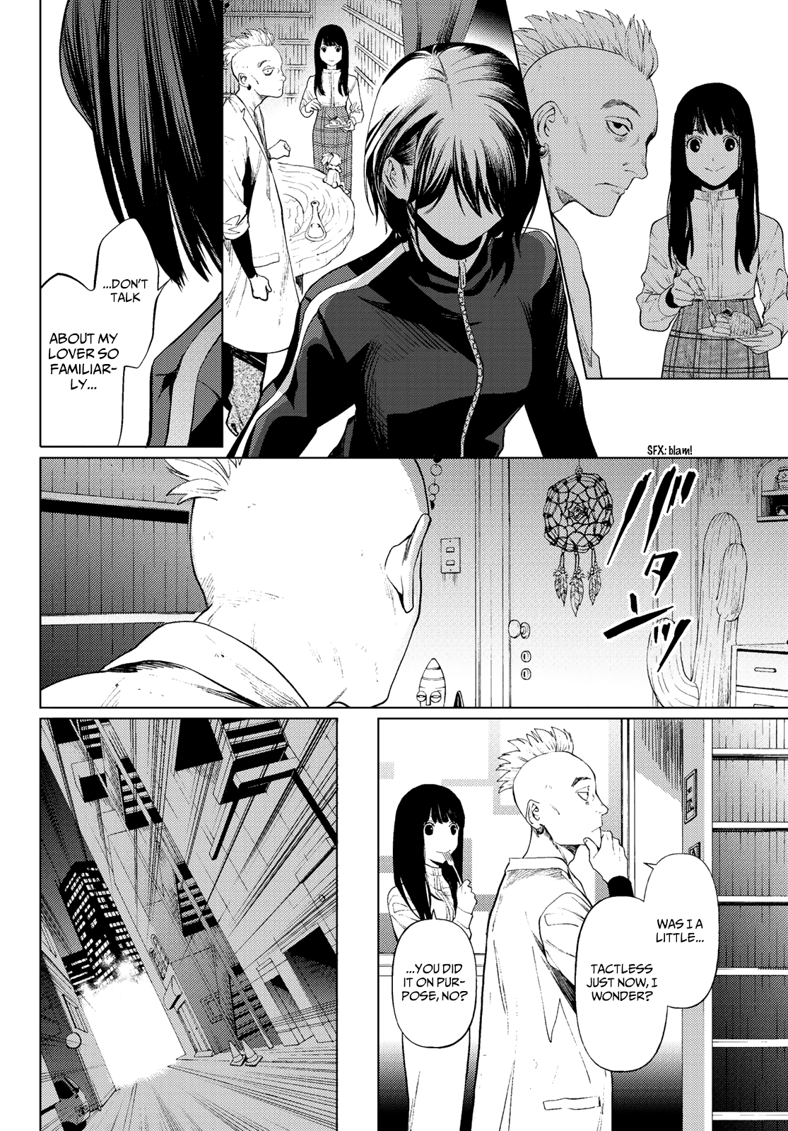Konya wa Tsuki ga Kirei Desu ga, Toriaezu Shi ne Chapter 37 page 38 - Chapter 37: Self-awareness