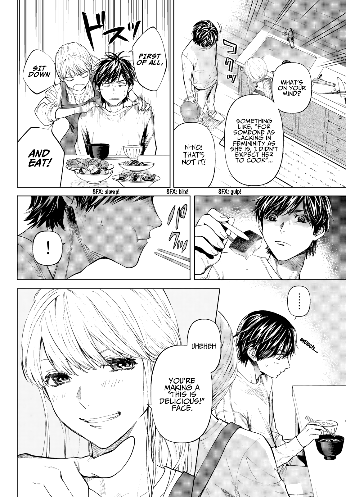 Konya wa Tsuki ga Kirei Desu ga, Toriaezu Shi ne Chapter 37 page 4 - Chapter 37: Self-awareness
