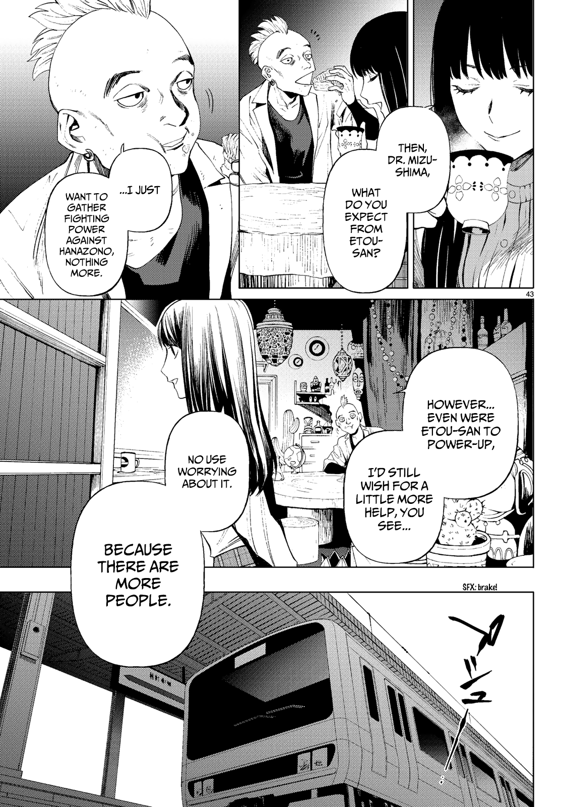 Konya wa Tsuki ga Kirei Desu ga, Toriaezu Shi ne Chapter 37 page 43 - Chapter 37: Self-awareness
