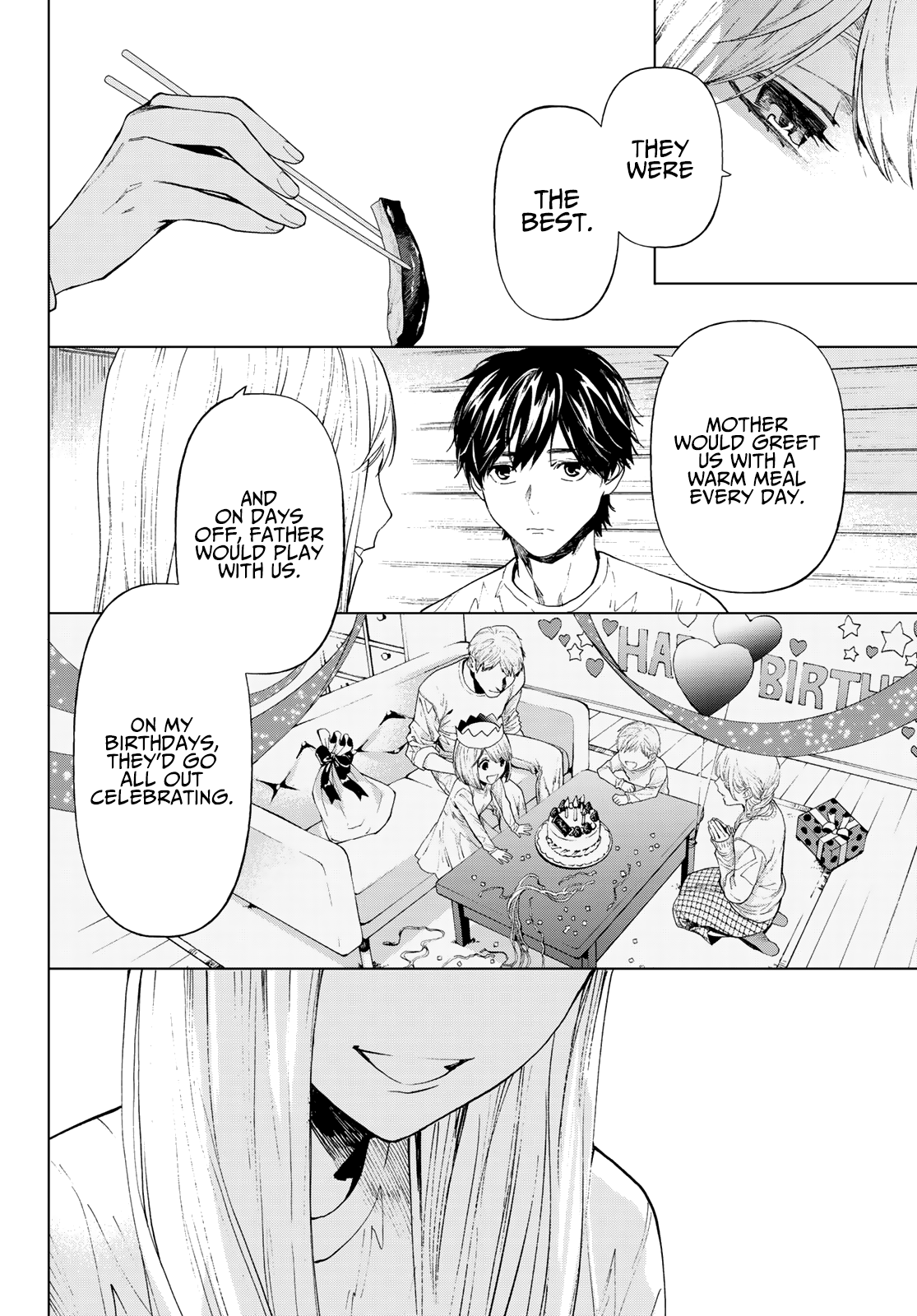 Konya wa Tsuki ga Kirei Desu ga, Toriaezu Shi ne Chapter 37 page 8 - Chapter 37: Self-awareness