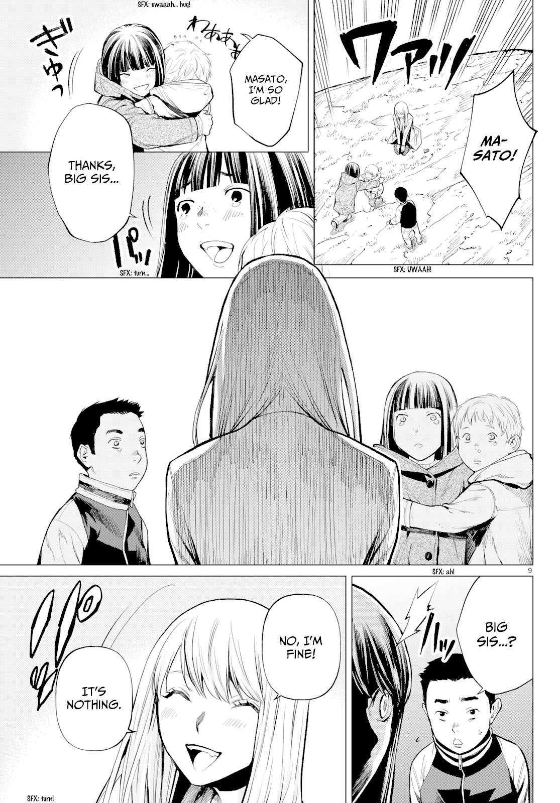 Konya wa Tsuki ga Kirei Desu ga, Toriaezu Shi ne Chapter 39 page 9 - Chapter 39: Visit