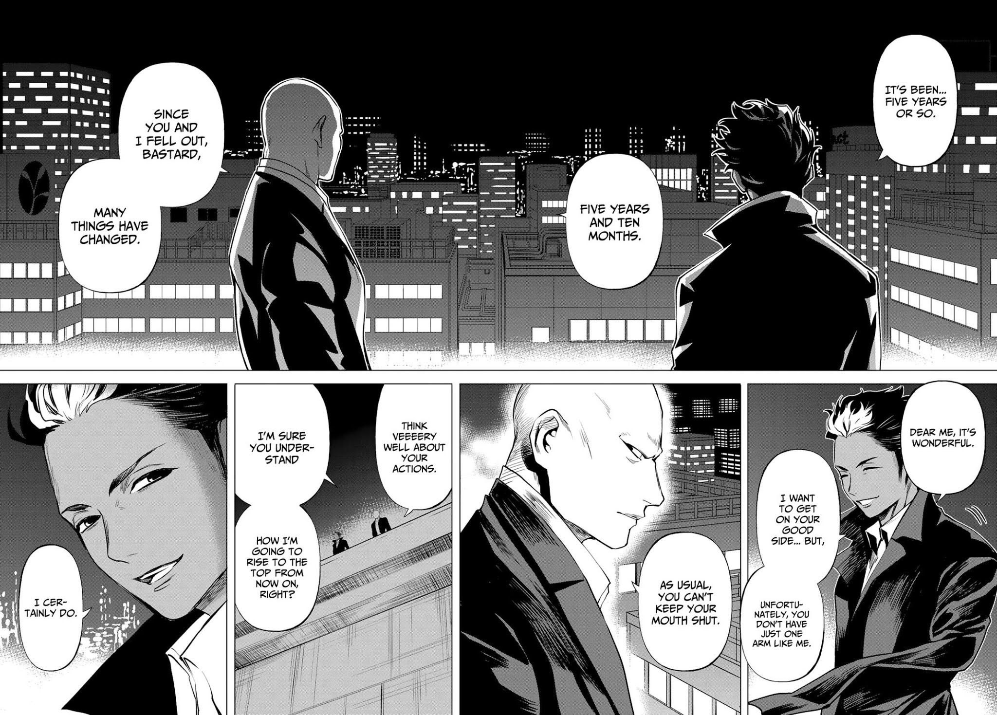 Konya wa Tsuki ga Kirei Desu ga, Toriaezu Shi ne Chapter 42 page 36 - Chapter 42: Raid